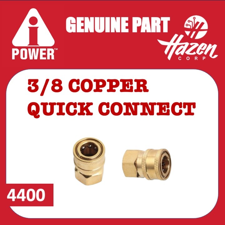 3/8 Copper QUICK COUPLING ATAU QUICK CONNECT DIGUNAKAN UNTUK APW3800/4400