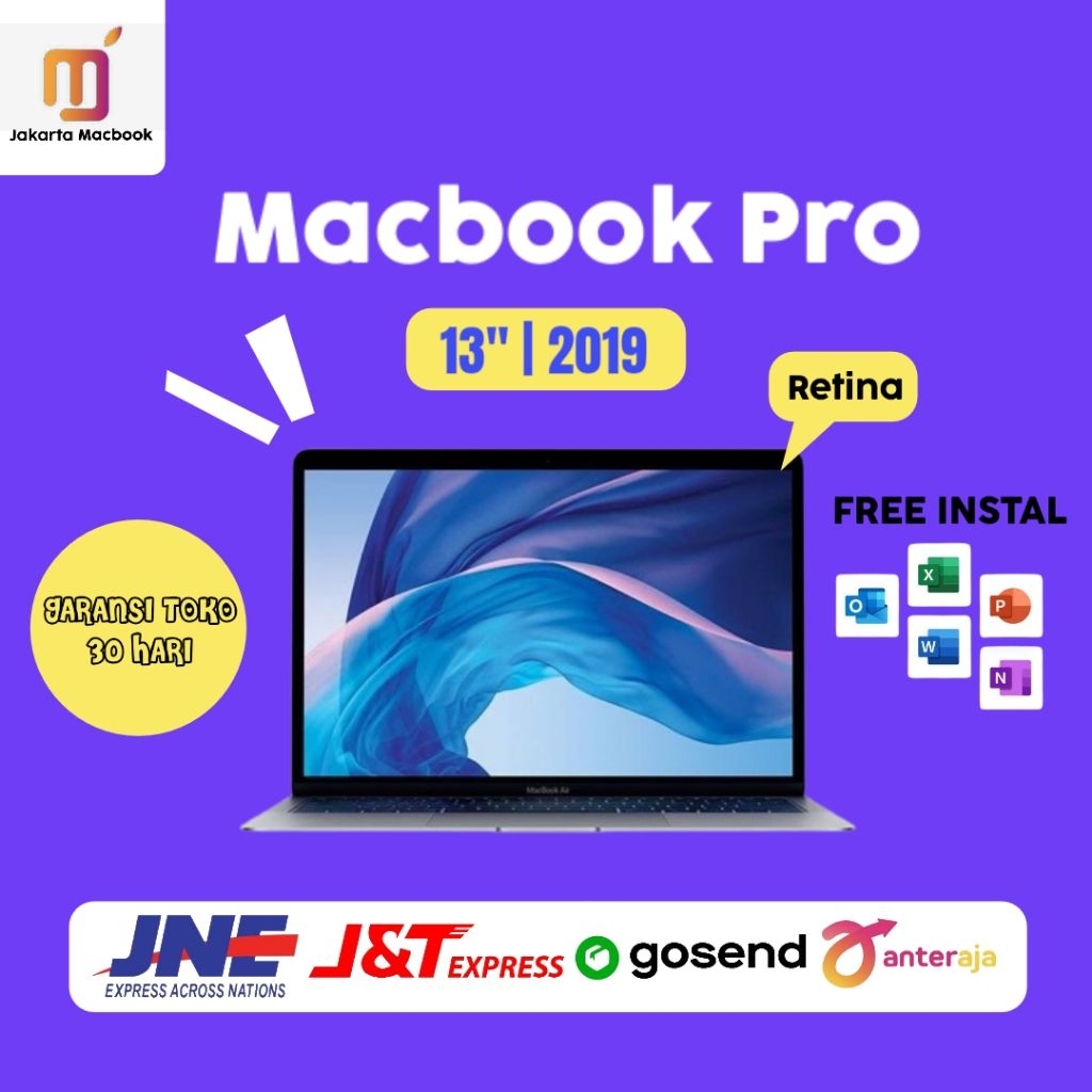 Macbook Pro 13 inch 2019 Core i5/i7 Second Original