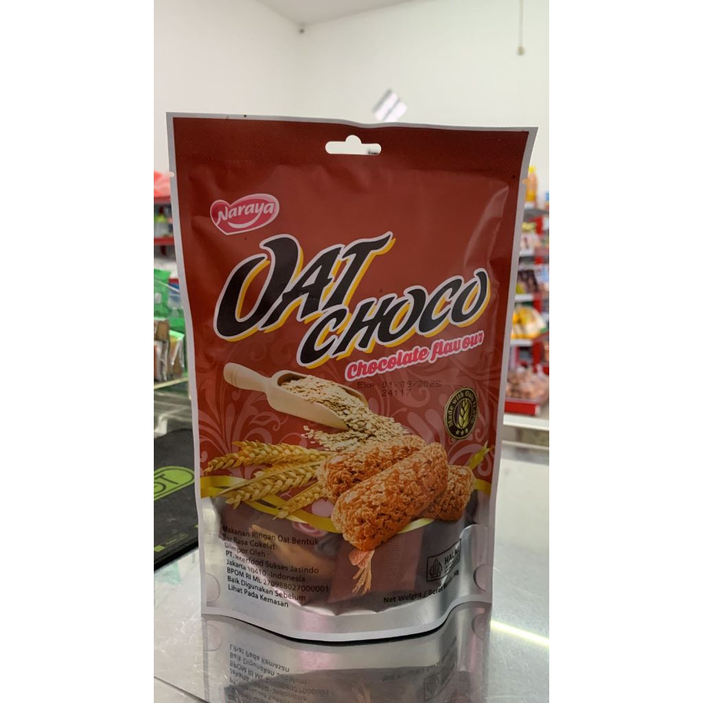 

NARAYA OAT CHOCO 90gram makanan ringan Oat bentuk rasa Cokelat