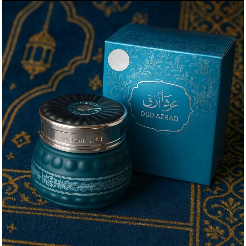 Mamoul OUD Al Azraq Asli – Wewangian Arab Premium Tahan Lama untuk Rumah & Hadiah