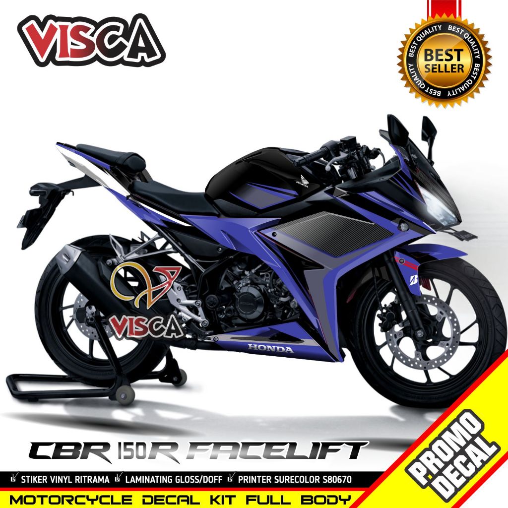 Decal CBR 150R Facelift Full Body Stiker CBR 150R Facelift Full Body Striping CBR 150R Facelift Full