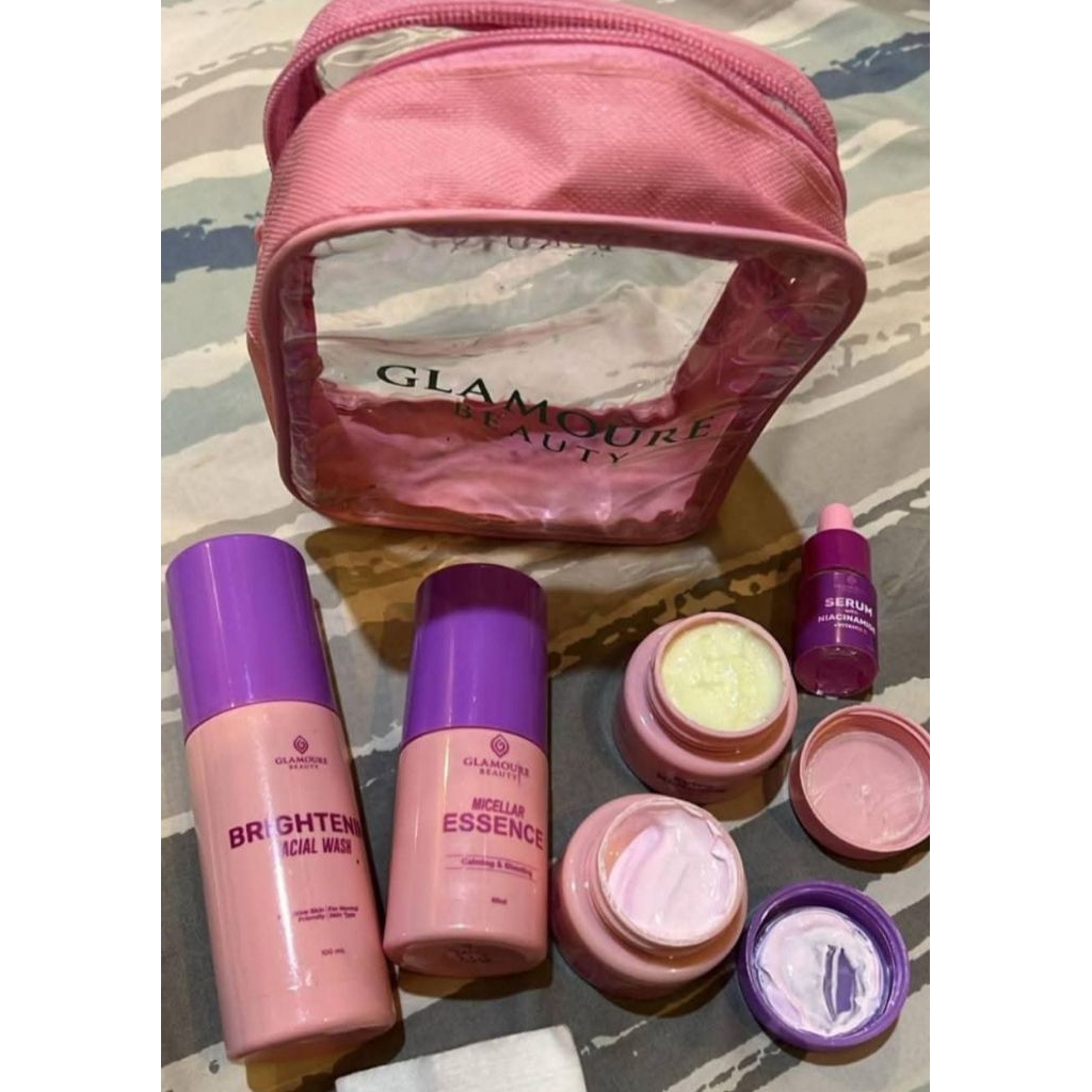 ORIGINAL GLAMOURE SKINCARE BRIGHT NORMAL PAKET BRIGHTENING NORMAL GLAMOURE SKIN PAKET ACNE JERAWAT G