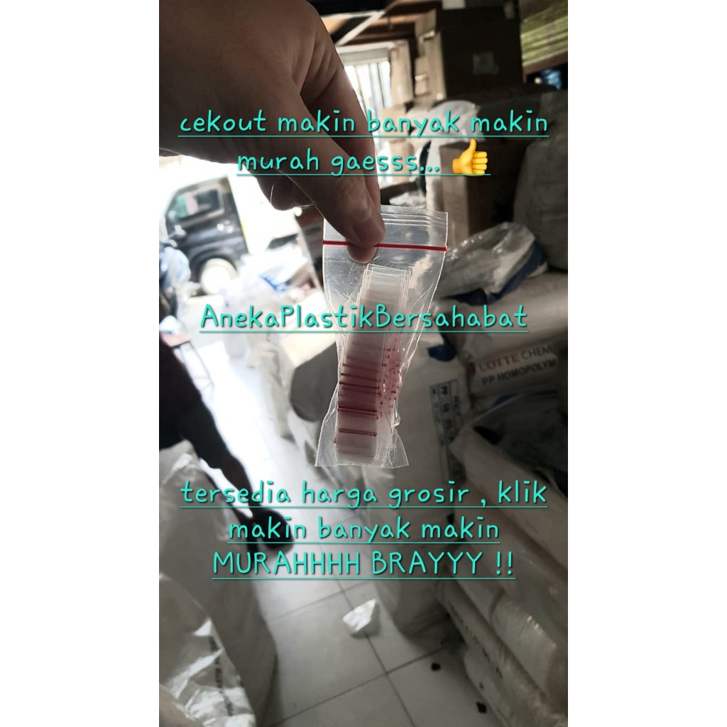 ( CO 10X - 100X LBH MURAH ) PLASTIK KLIP 3,5 X 1,8 / lebar bs lari 0,3 cm ya kak. jd sekitar 1,5 - 1