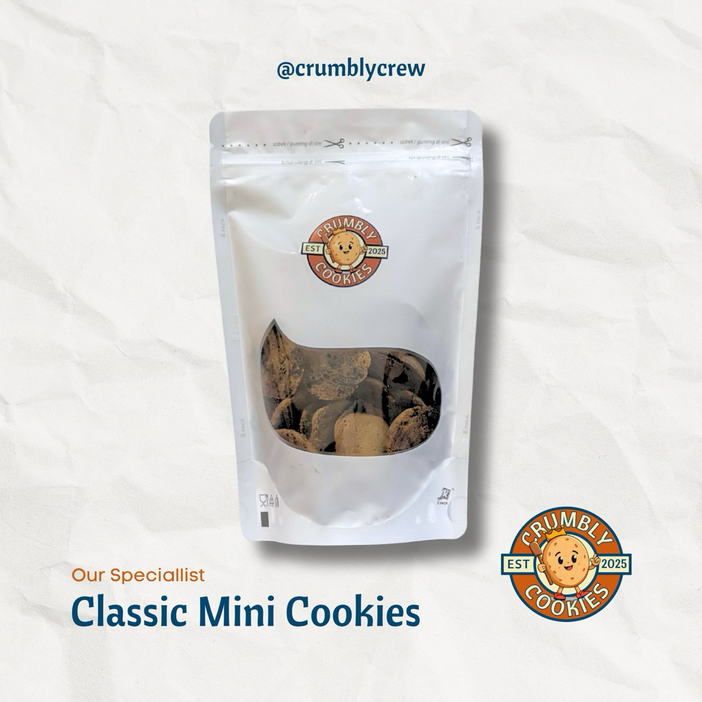 

Classic Mini Cookies 80g - Crumbly Cookies!