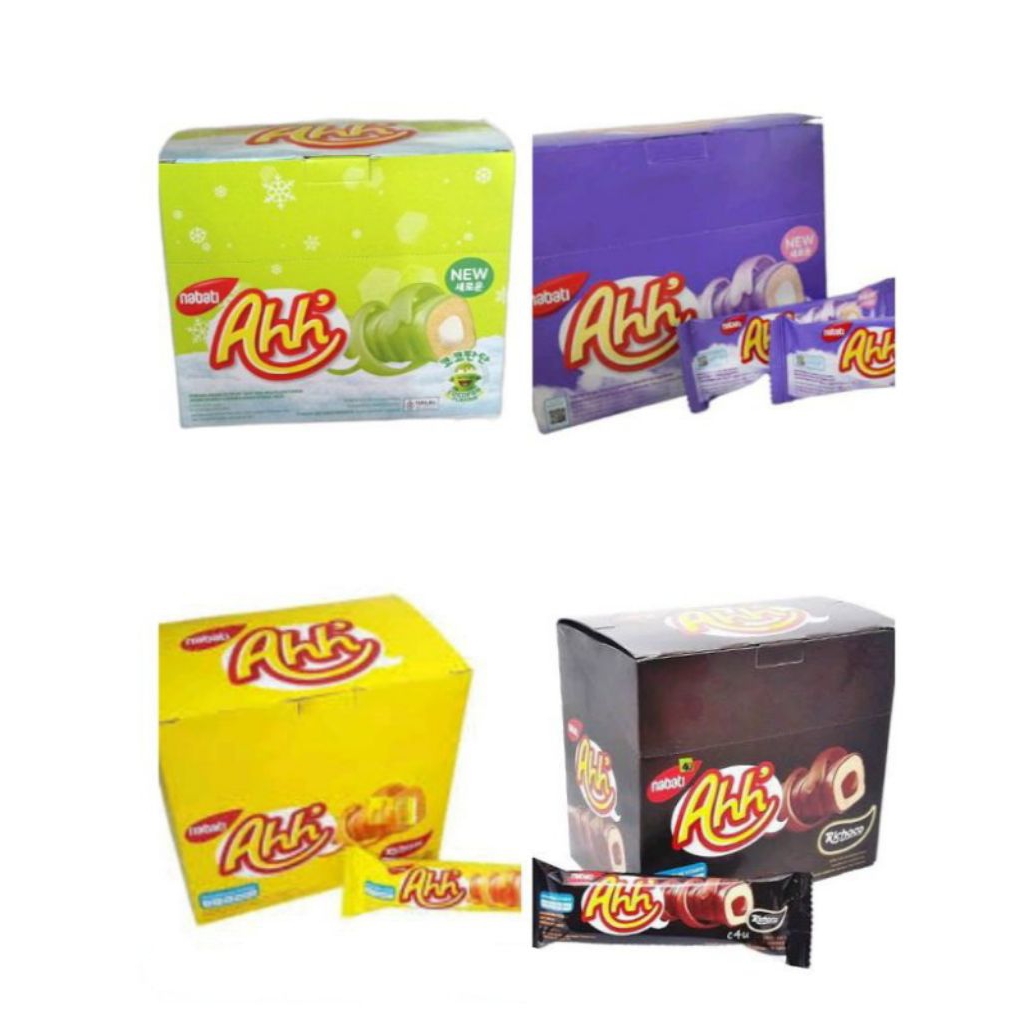 

1 BOX Nabati Ahh' Richeese Keju/Coklat/Korean Goguma/Cocopan Flavour Snack 4gr×20pcs