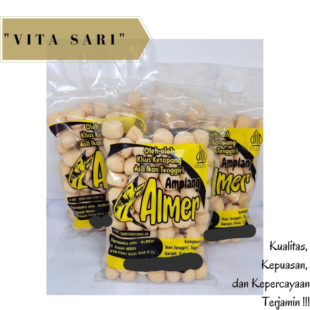

[ ALMER ] KRUPUK / KERUPUK AMPLANG / BULAT IKAN KHAS KETAPANG 150 GR