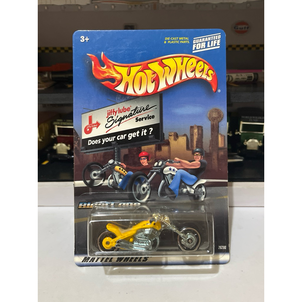 Hot Wheels Blast Lane Motor Harley Kuning