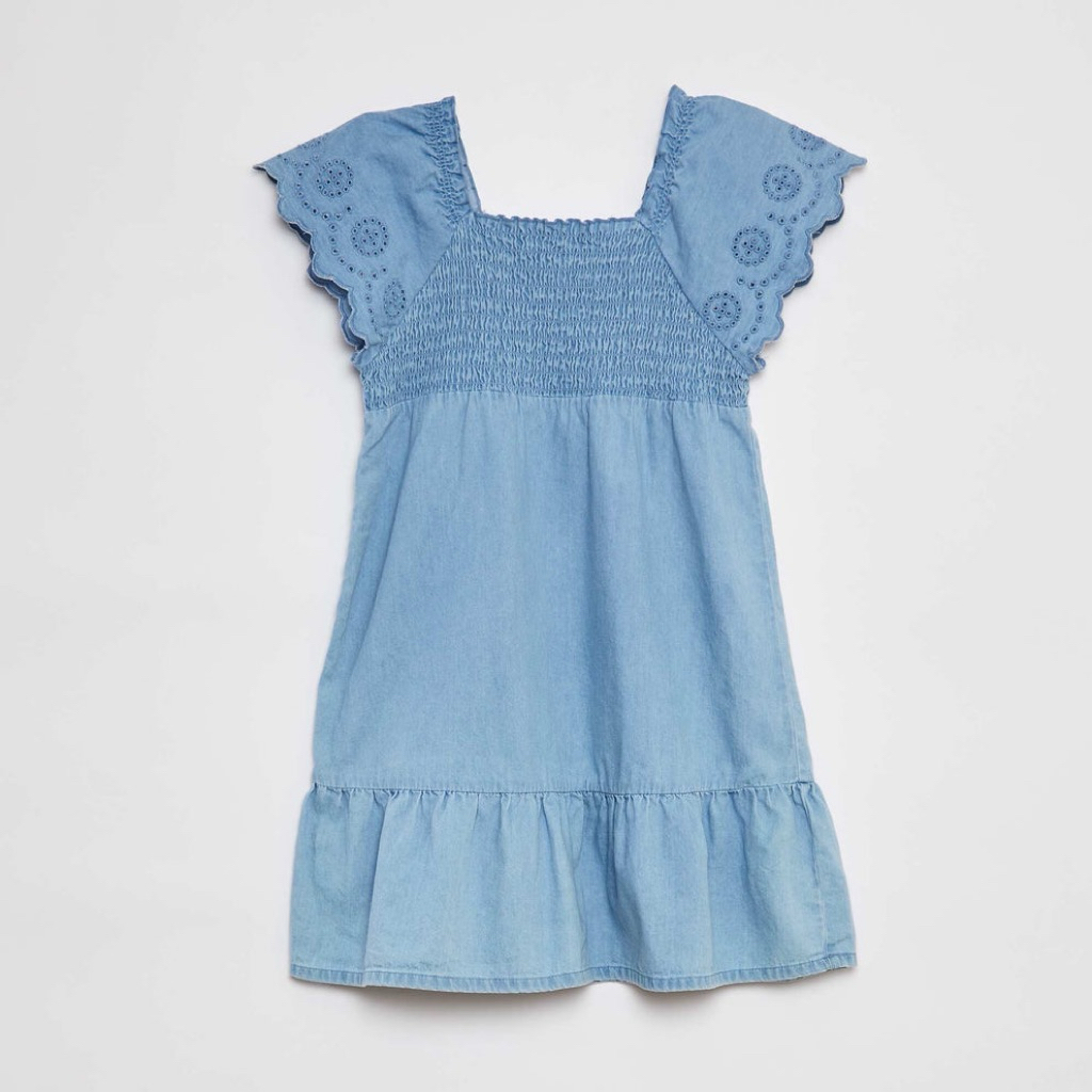 Kiabi - Cotton Denim Dress For Girls - 12 Years