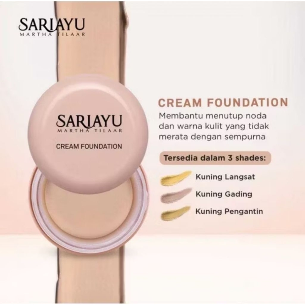 Sariayu Creamy Foundation / Alas Bedak Creamy - 15gr