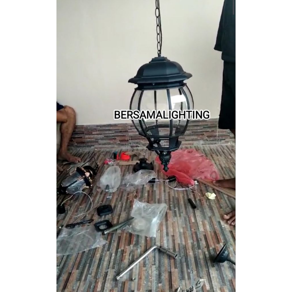 lampu gantung lampu outdor lampu teras rumah Ukuran-L Jumbo