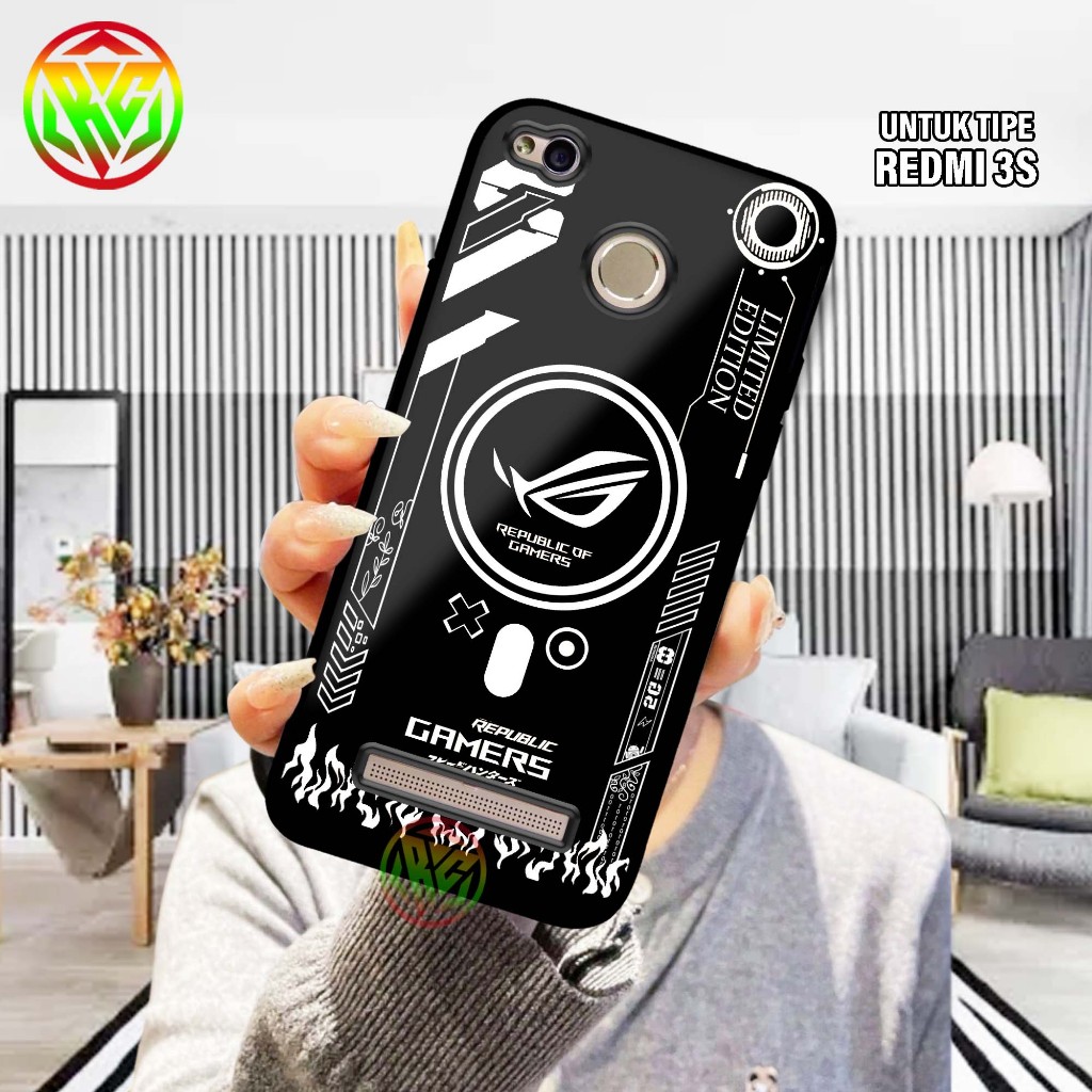 Real Case Xiaomi Redmi 3S Motif Terbaru Case kilau - New Case Glossy casing Hp Redmi 3S [Motif ROG ]