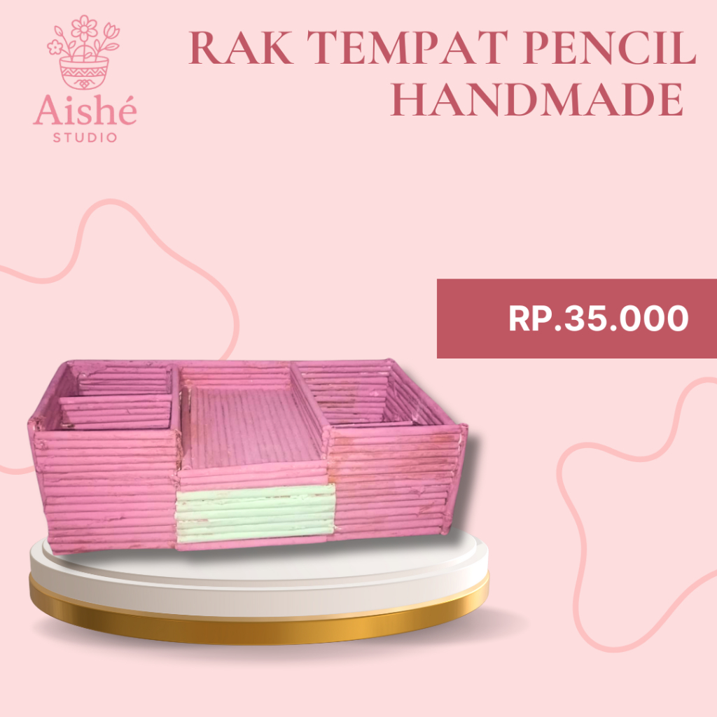 

Rak Tempat Pensil Handmade – Aishé Studio