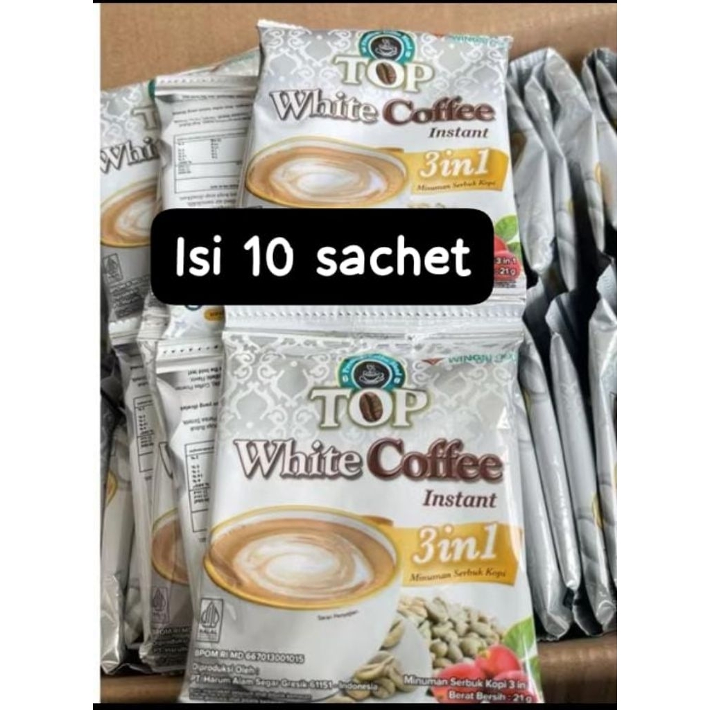 

TOP WHITE COFFE ISI 10 SACHET