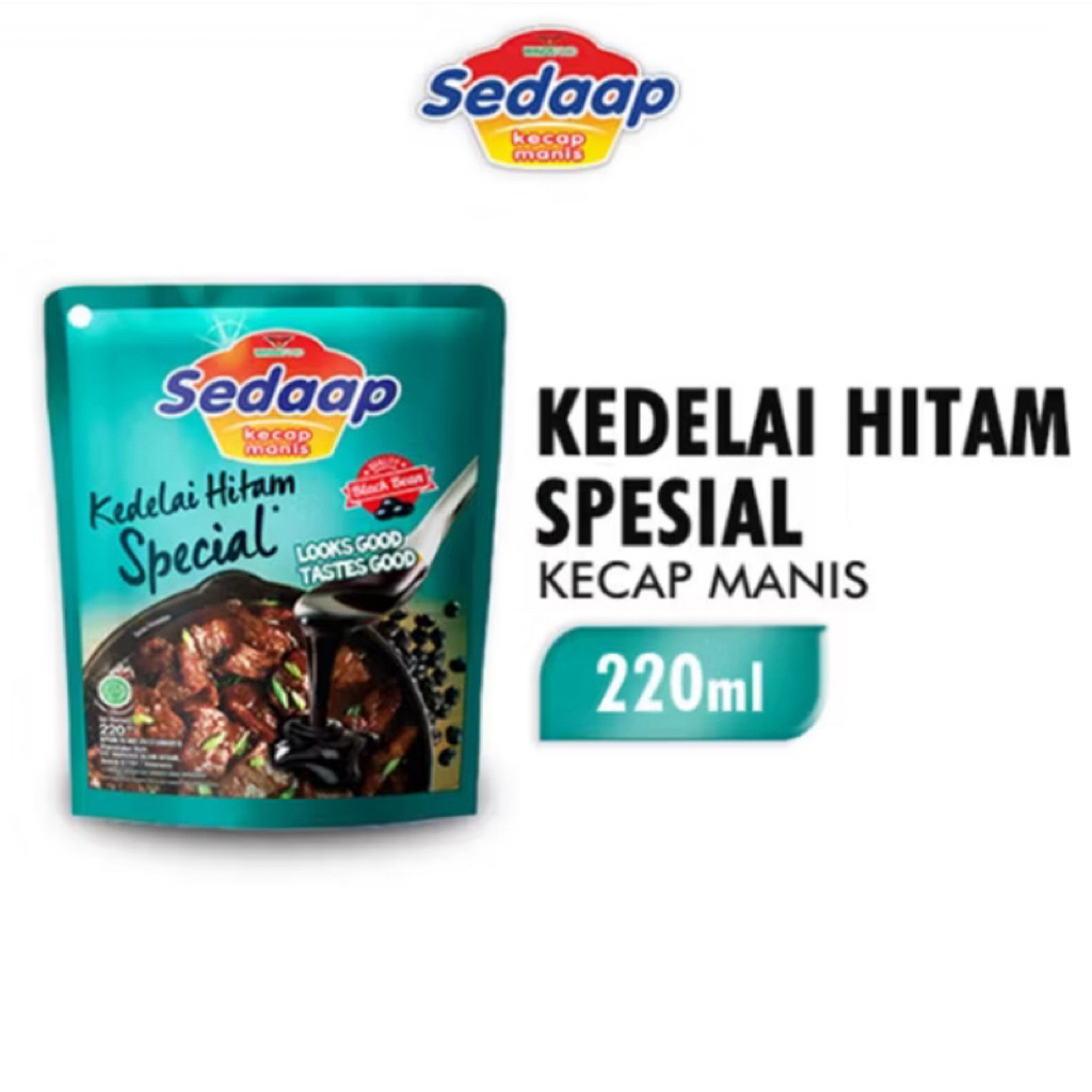 

Sedaap Kecap Manis Kedelai Hitam Spesial 220ml – Rasa Lebih Pekat, Masakan Lebih Lezat