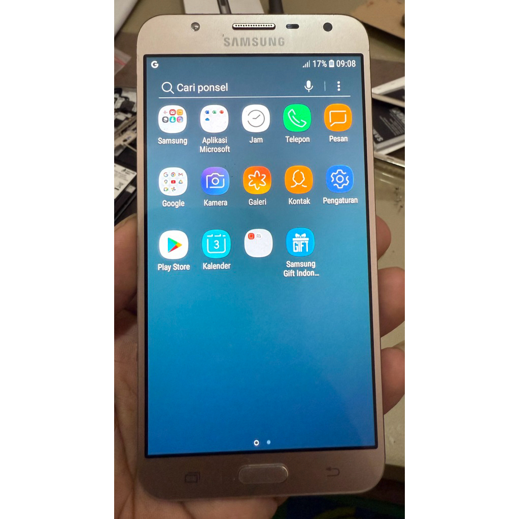 lcd touchscreen+frame samsung J7 core/SM-J701F original copotan