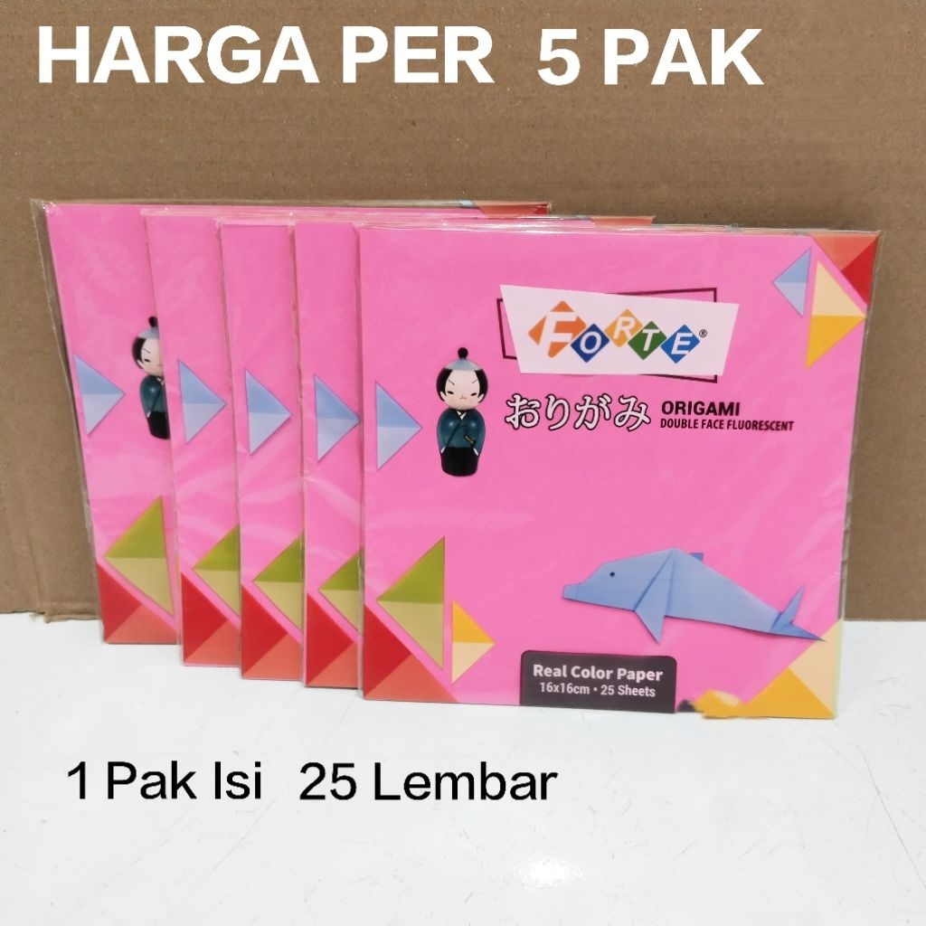 

5 Pak Origami Bolak - Balik Isi 25 Lembar