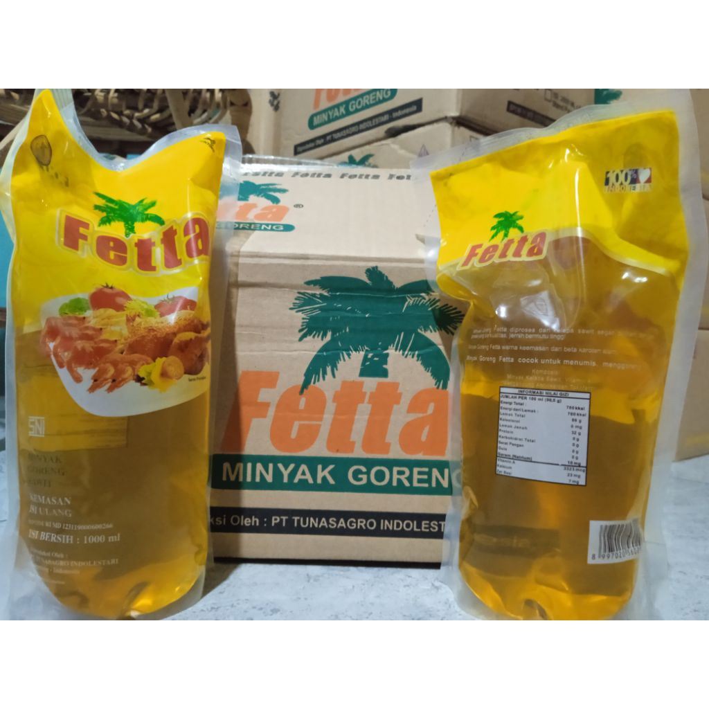 

MINYAK GORENG FETTA 1000 Ml 1 dus