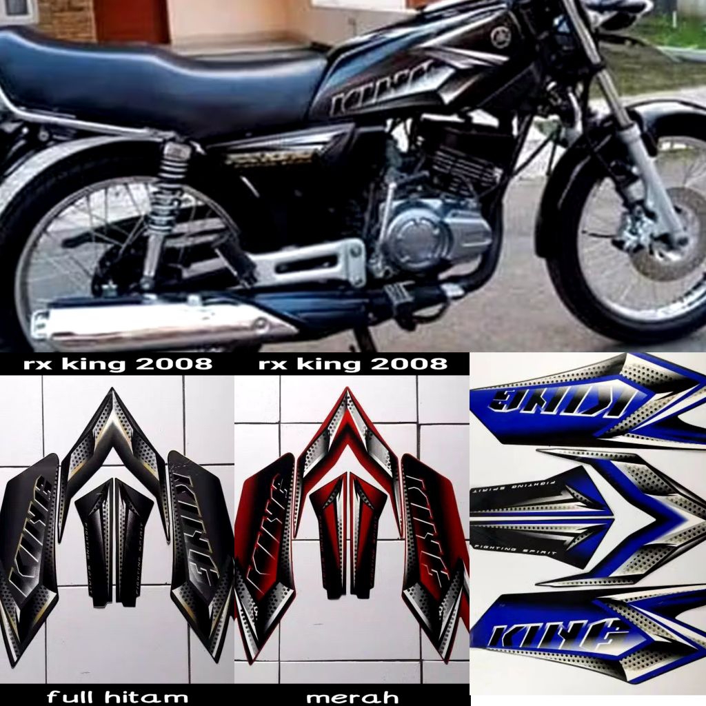 STIKER STRIPING LIS LES BODY MOTOR YAMAHA RX KING 2008