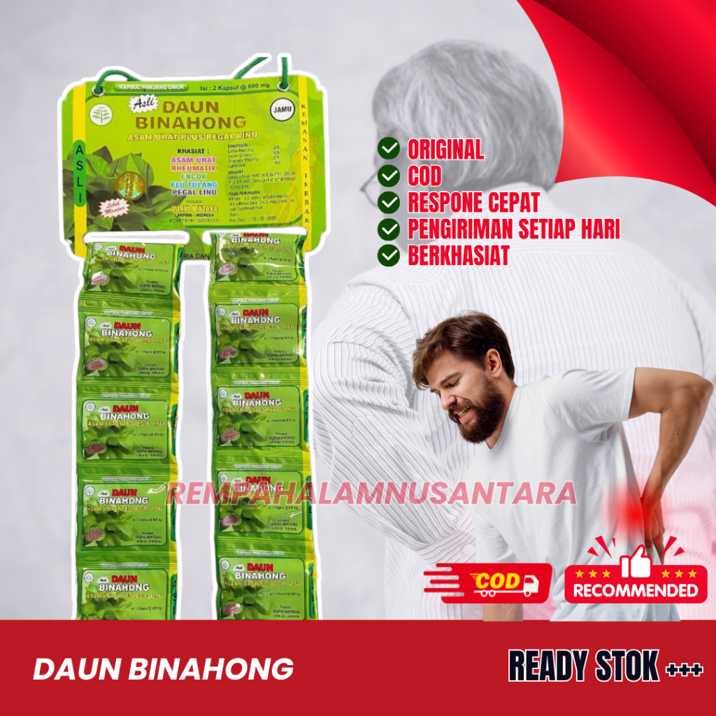 

Daun Binahong Kapsul Original Renceng 20 Sachet