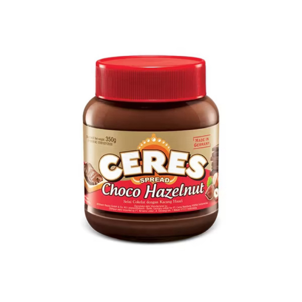 

Ceres Choco Hazelnut Spread 350g – Selai Cokelat Lezat, Lumer di Mulut