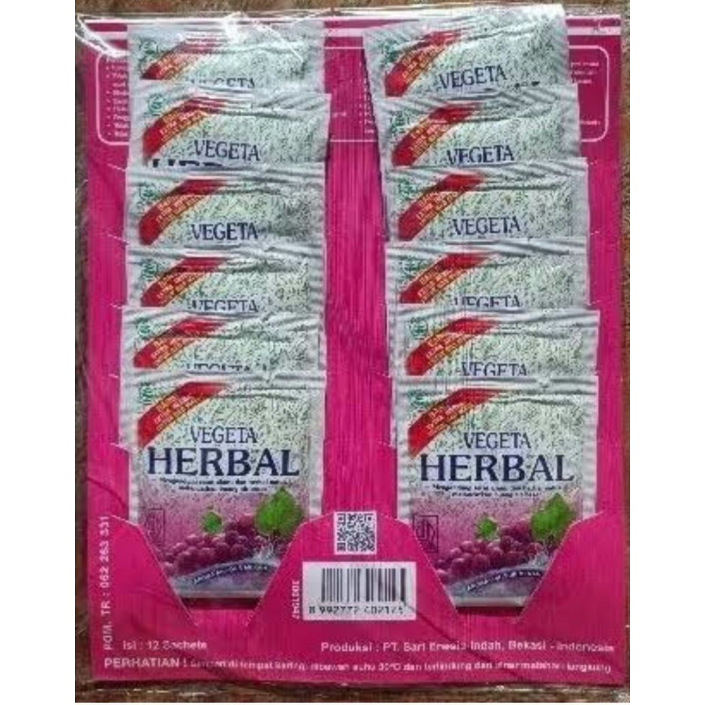 

VEGETA HERBAL HANGER ISI 12 X 5gr Rasa Anggur