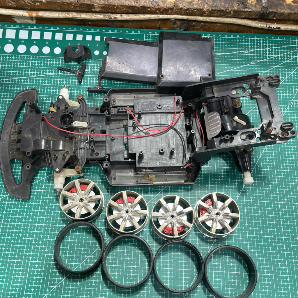 sasis rc qd 1:10 4x4 siap bahan untuk ful propo