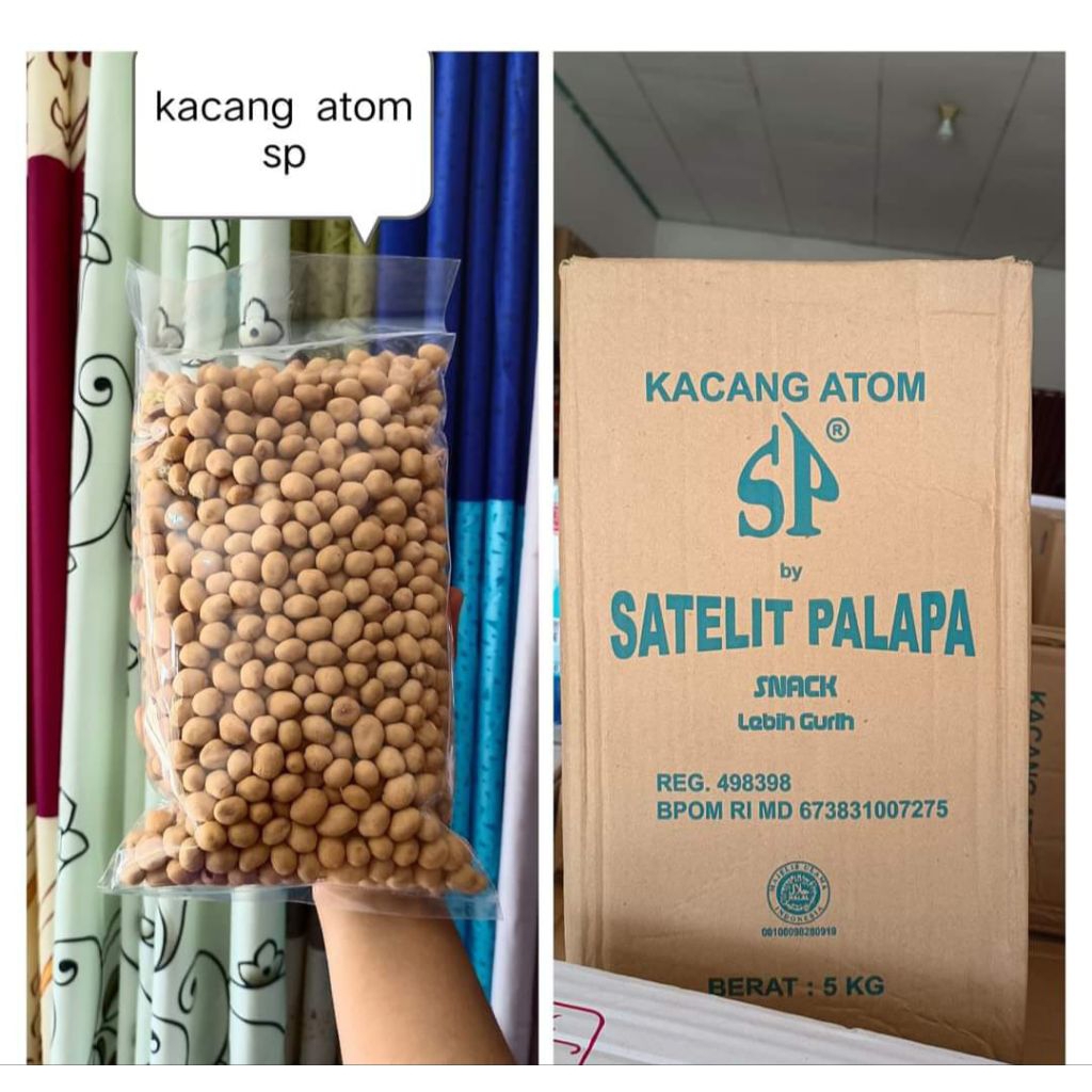 

Kacang atom oven Kacang Lihin Kacang madu kemasan 500 gram