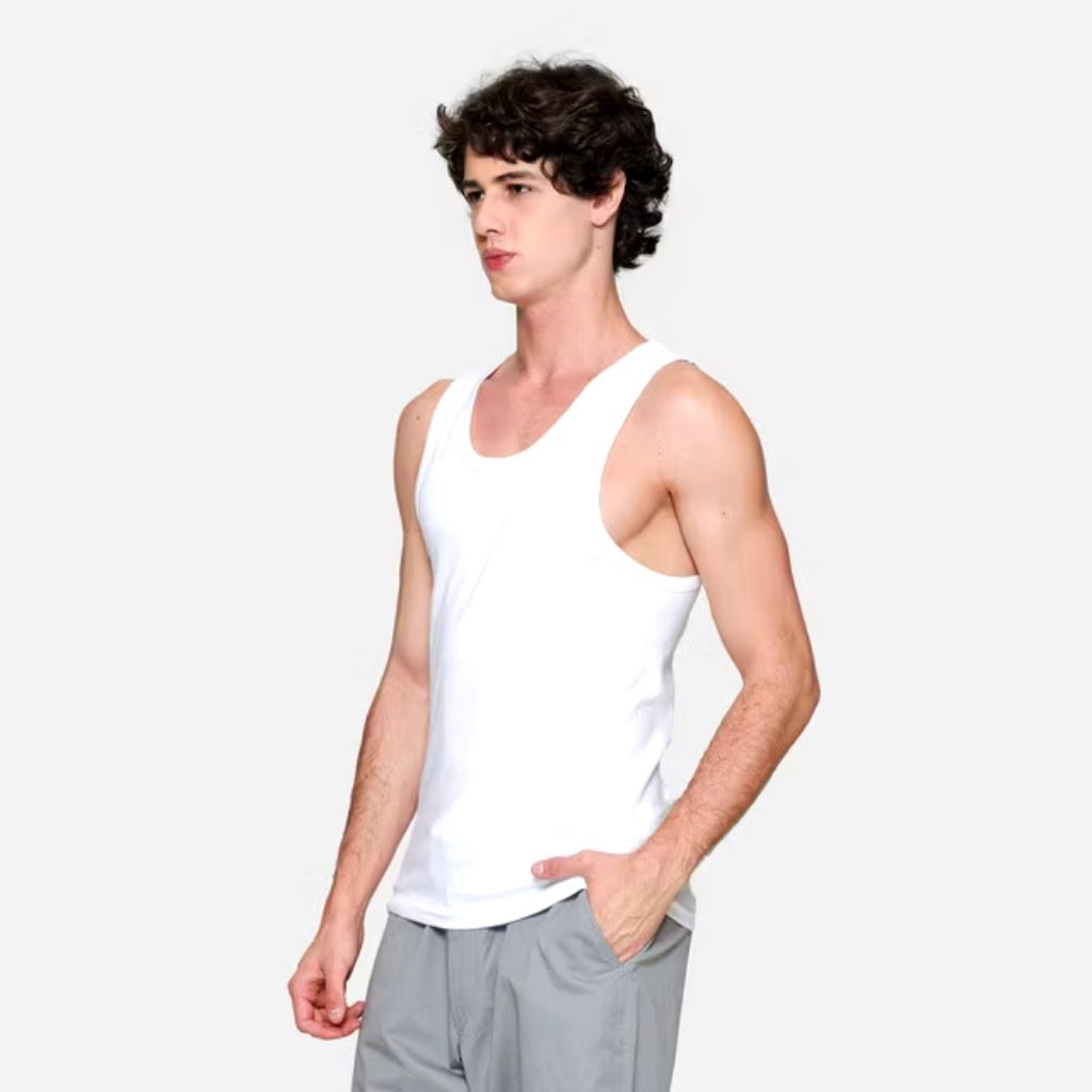 Kaos dalam cole singlet pria sleeveless