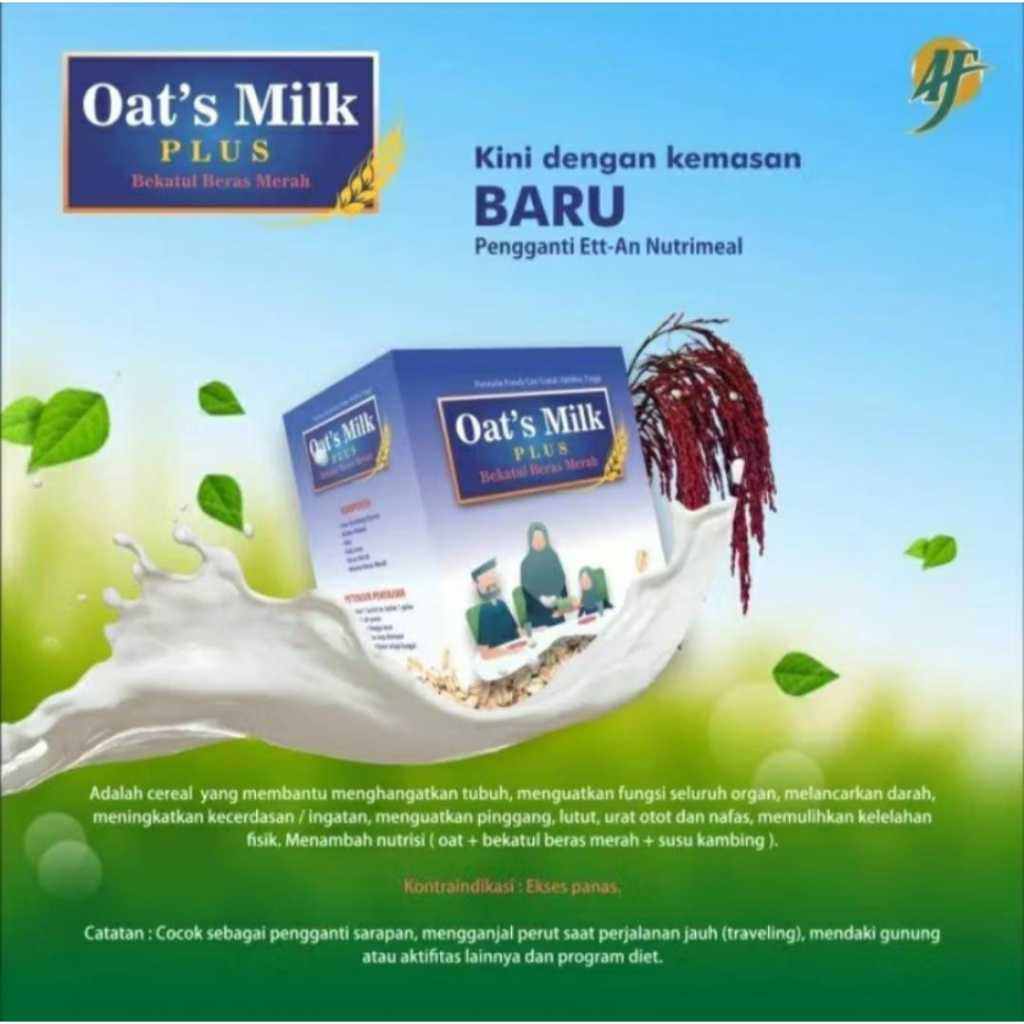 

AL-FATIH Oat's Milk Sereal Alami dengan Susu Kambing Bubuk Oat dan Bekatul Beras Merah