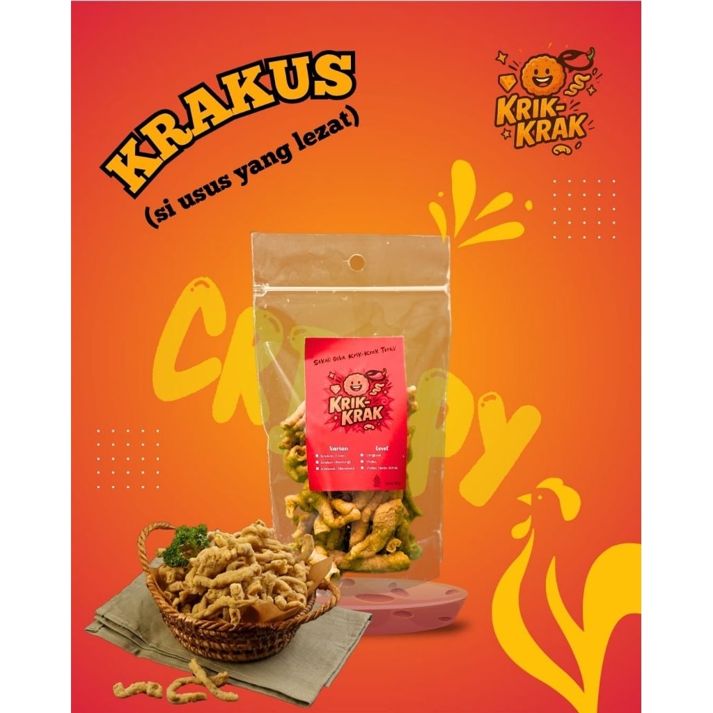 

Keripik usus terenyah dan termurah 50g
