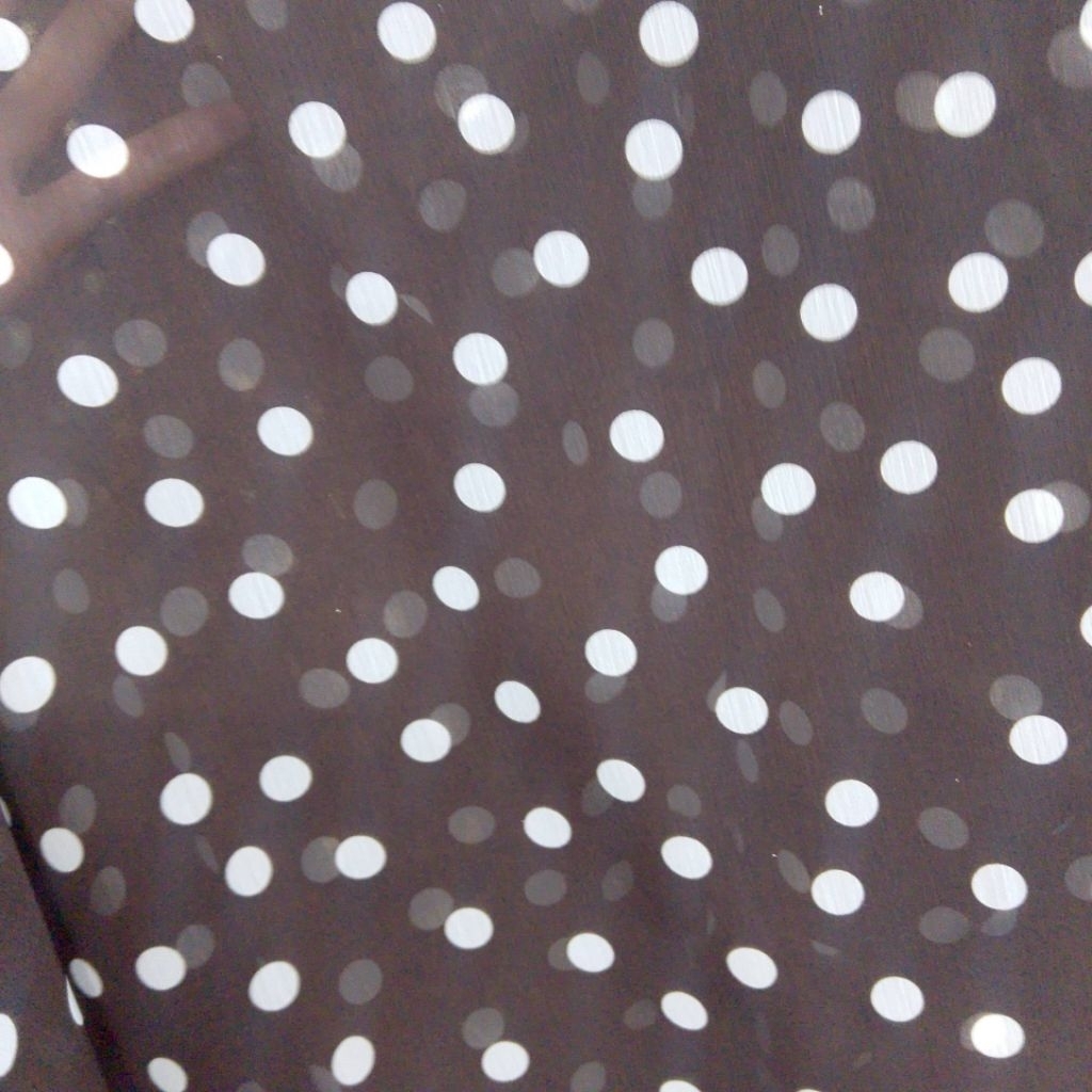 Kain Ceruty Motif Polkadot Besar - Bahan Flowly Lembut, Cocok untuk Gamis, Dress, dan Hijab elt