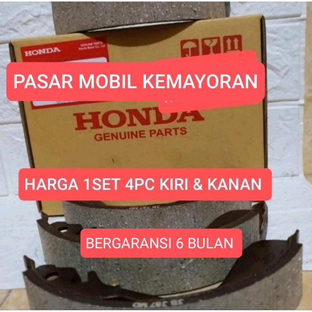 brake shoe kampas rem tromol belakang matik manual Honda jazz idsi 2003 - 2007