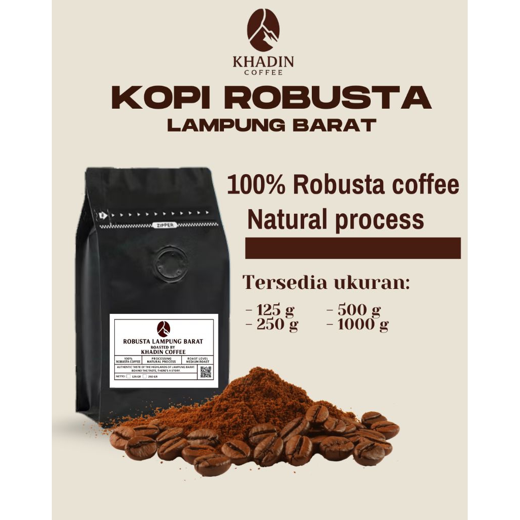 

Kopi Bubuk Robusta Lampung Asli | 100% Murni Tanpa Campuran | 250 gr