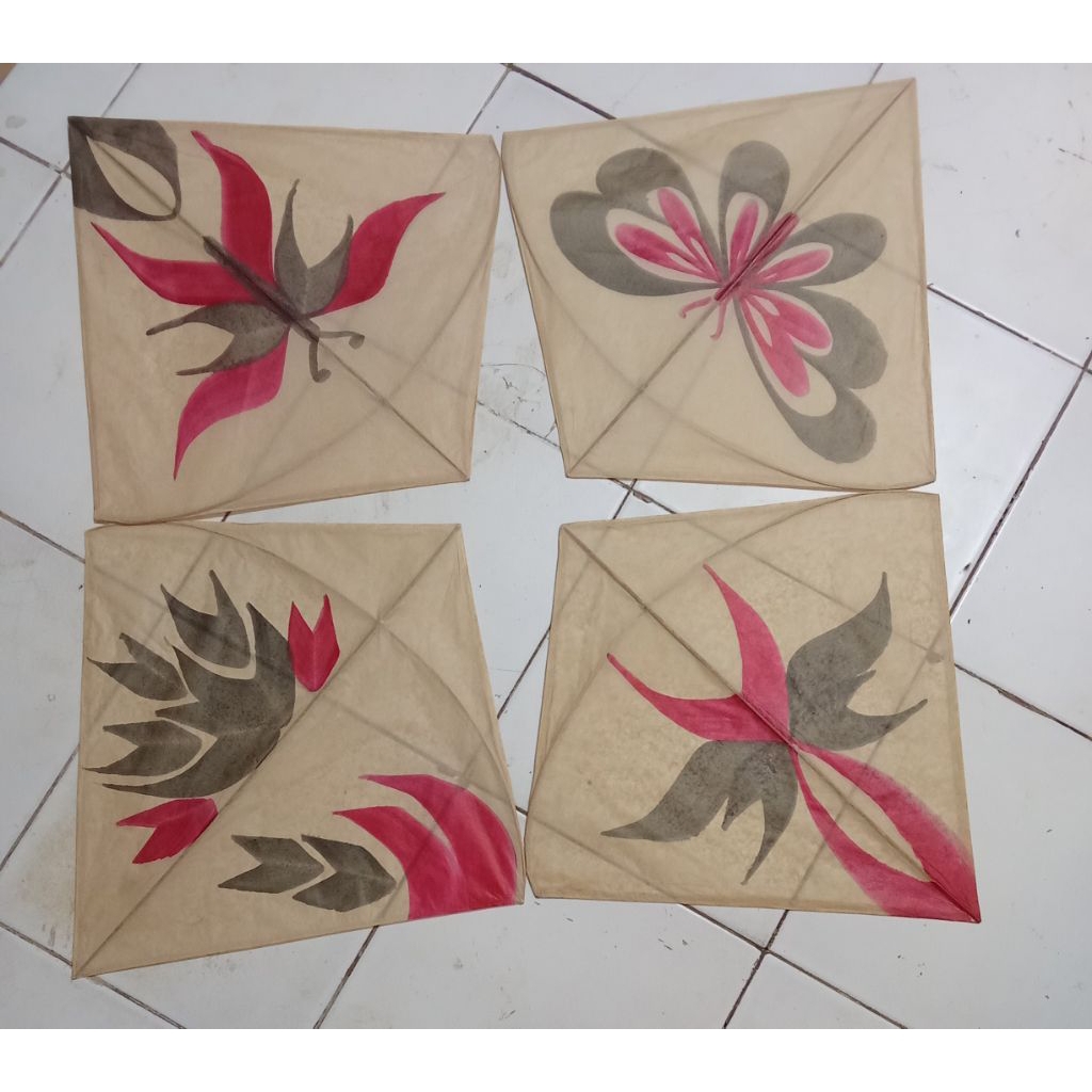 LAYANGAN KERTAS TISU/PULAS ISI 1000 PCS/BAL UK 54-58CM MODEL RANDOM