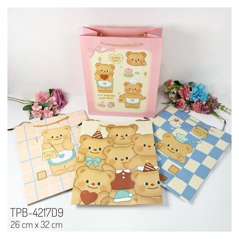 

TPB 4217D9 - ISI 12 PAPERBAG UK 26X32X12CM TALI KUR BERDIRI MTF MIX D9