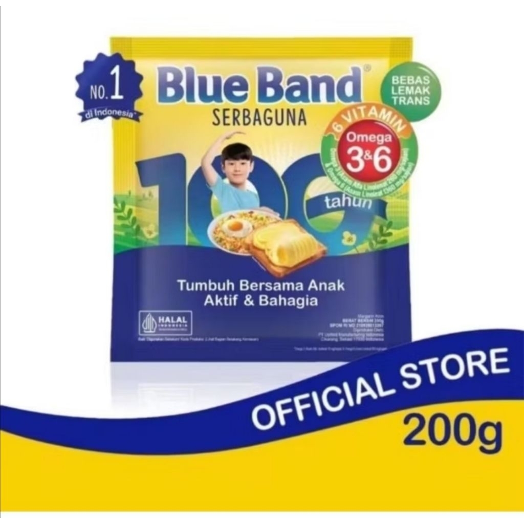 

Blue Band Margarine Serbaguna 200gr (kadaluwarsa januari 2026)