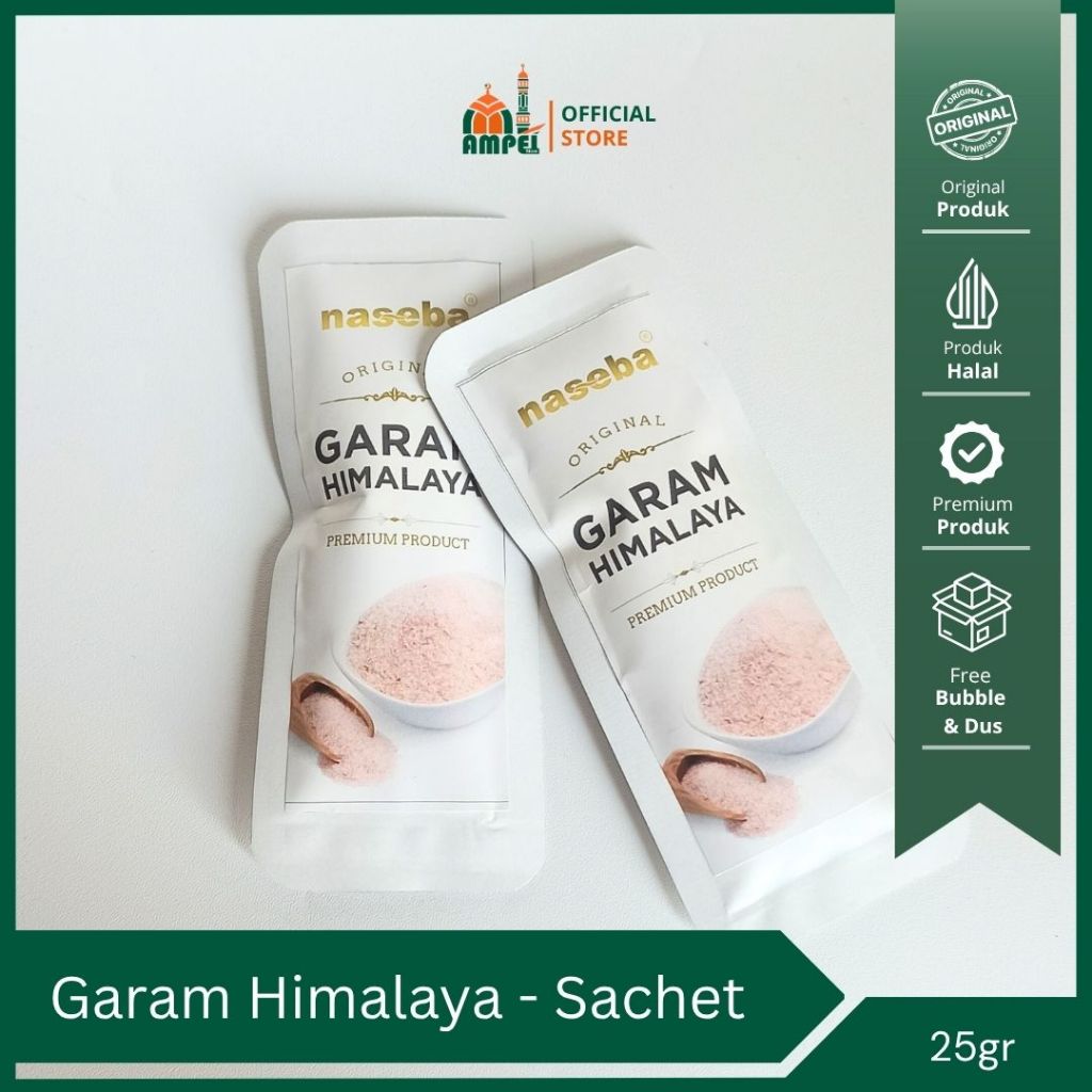 

Naseba Garam Himalaya Premium Product 25gr Kemasan Sachet Praktis dan Siap Konsumsi