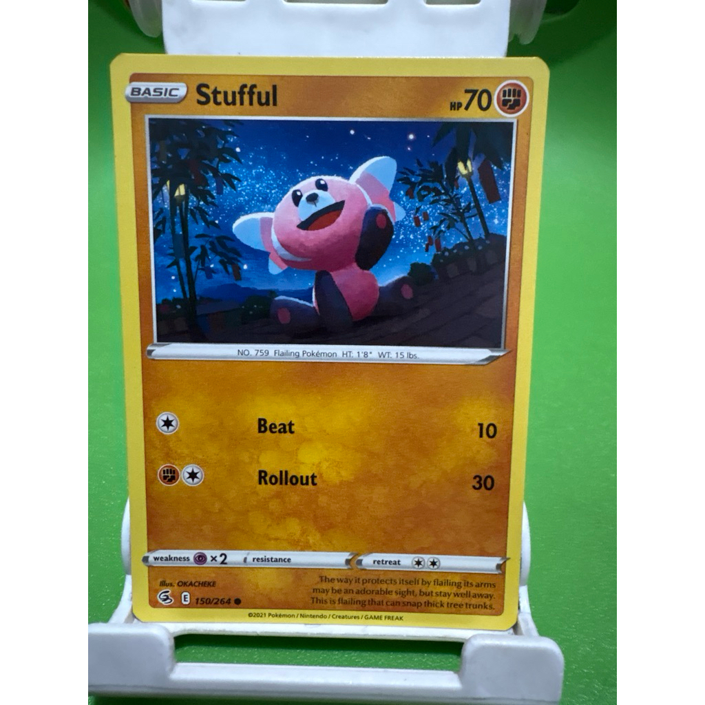 kartu pokemon original common stufful 150/264