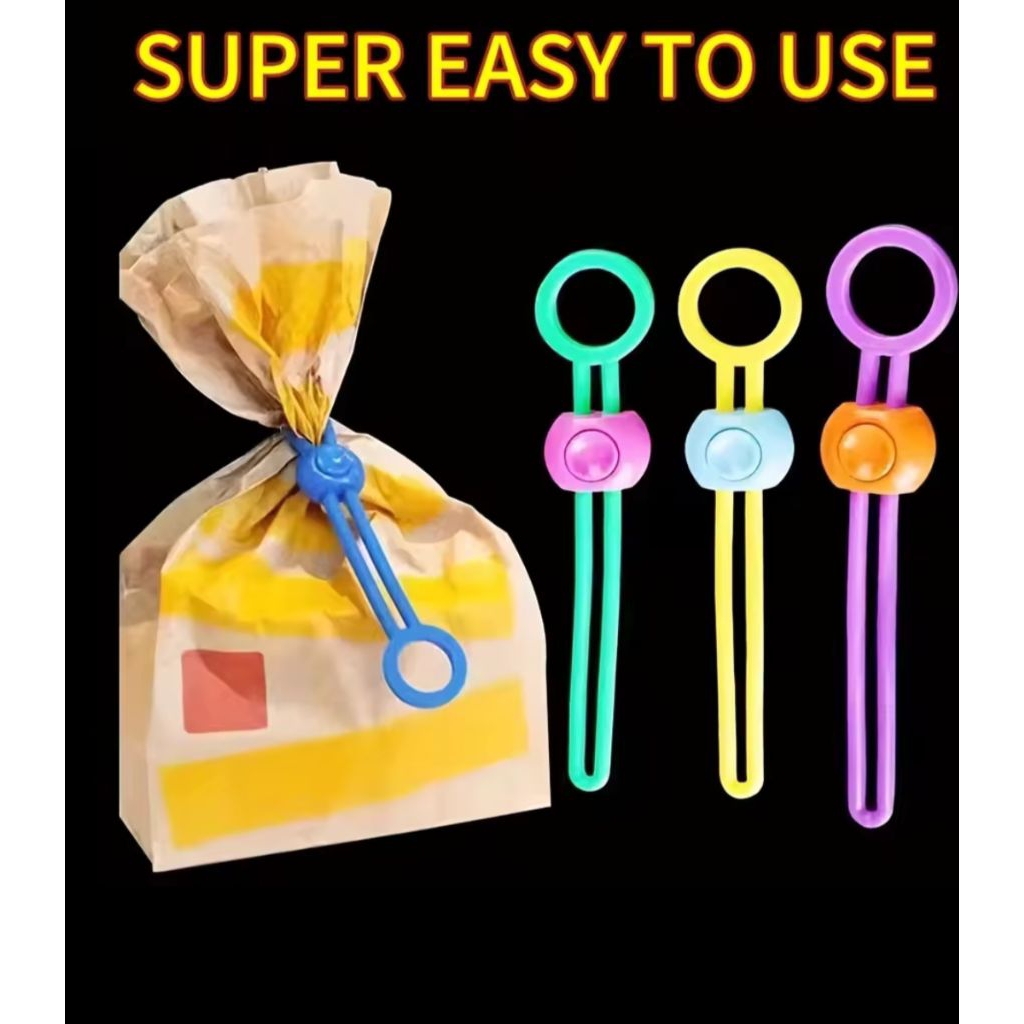 M1 Klip Penyegel Makanan Tali Pengikat Sealer Kantong Plastik Makanan