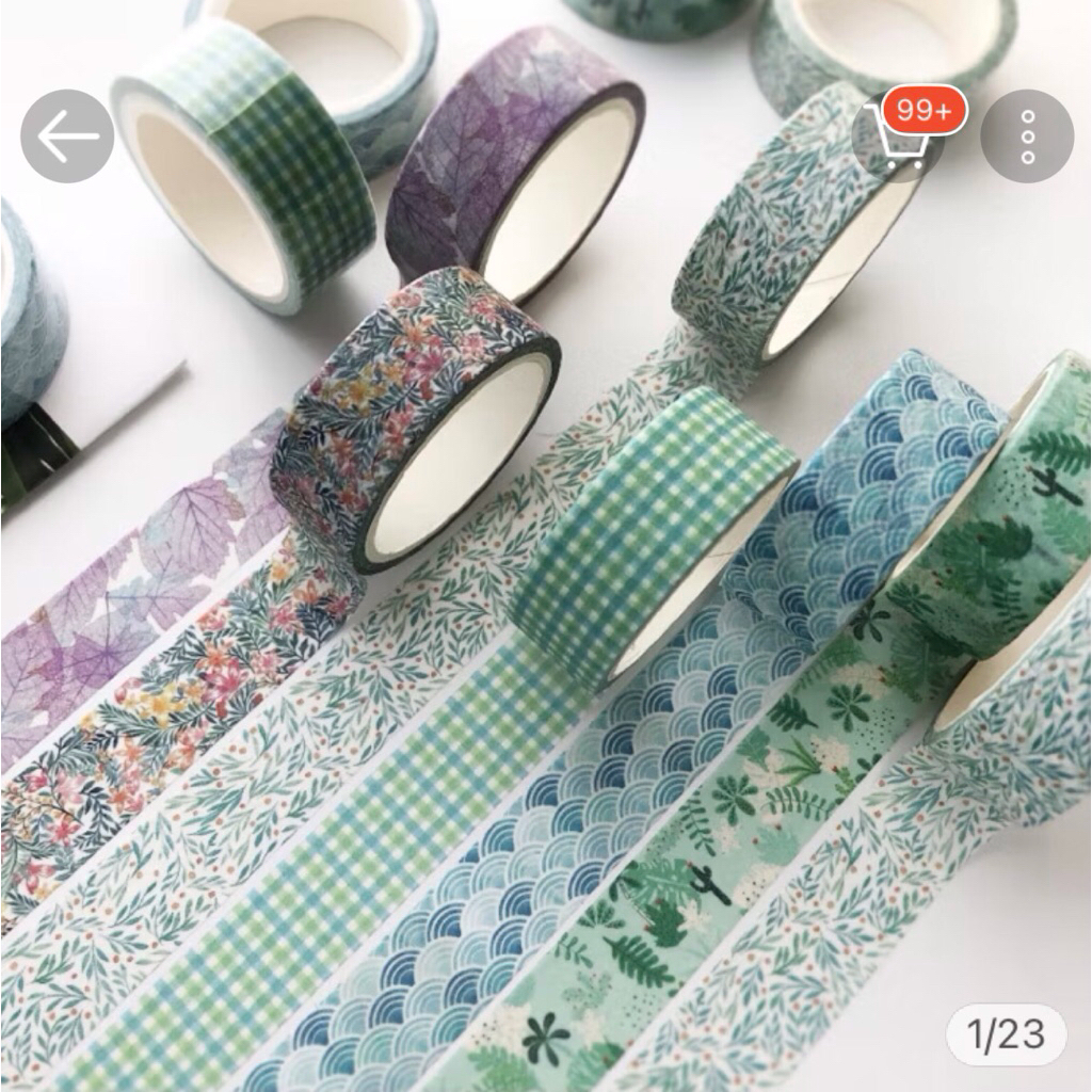 

Washi Tape Deco - Masking Tape Planner Journal - Selotip Warna Dekor Bujo