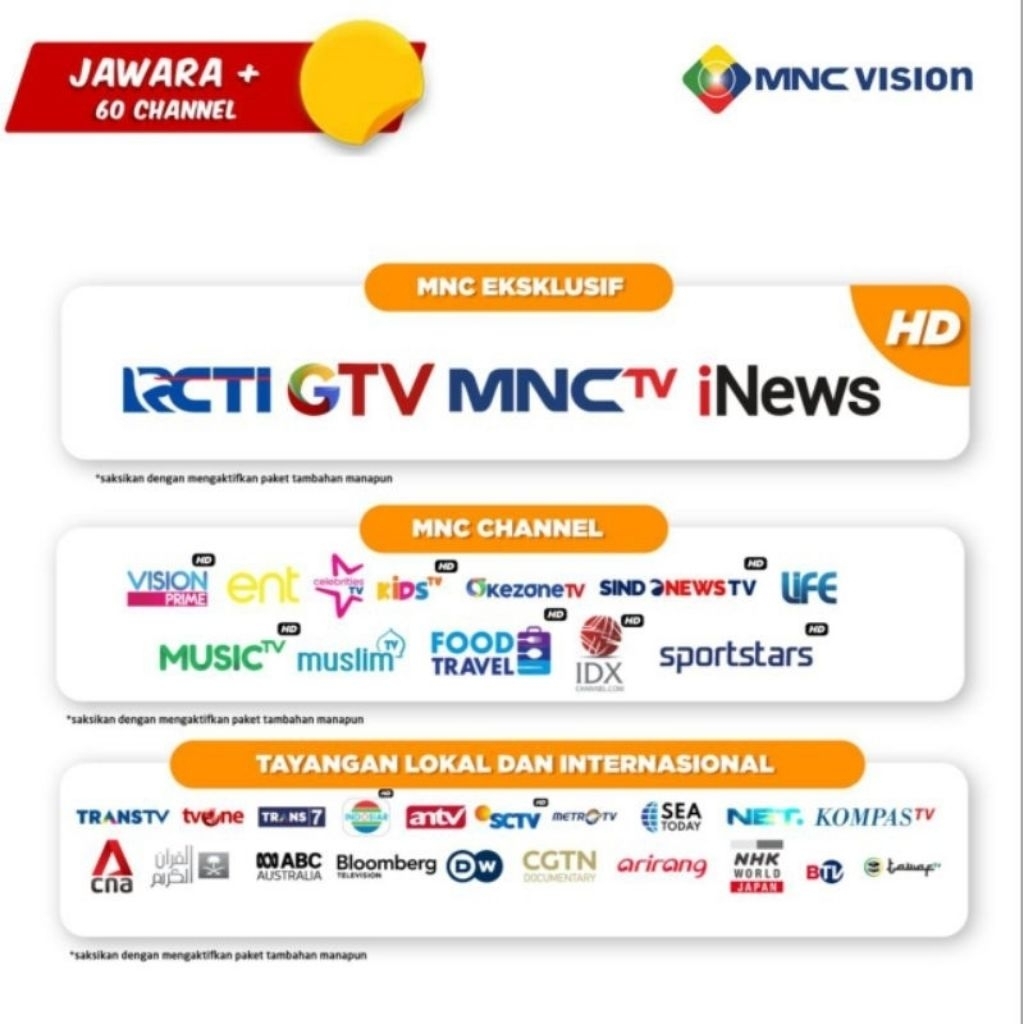 Paket MNC Vision Jawara+