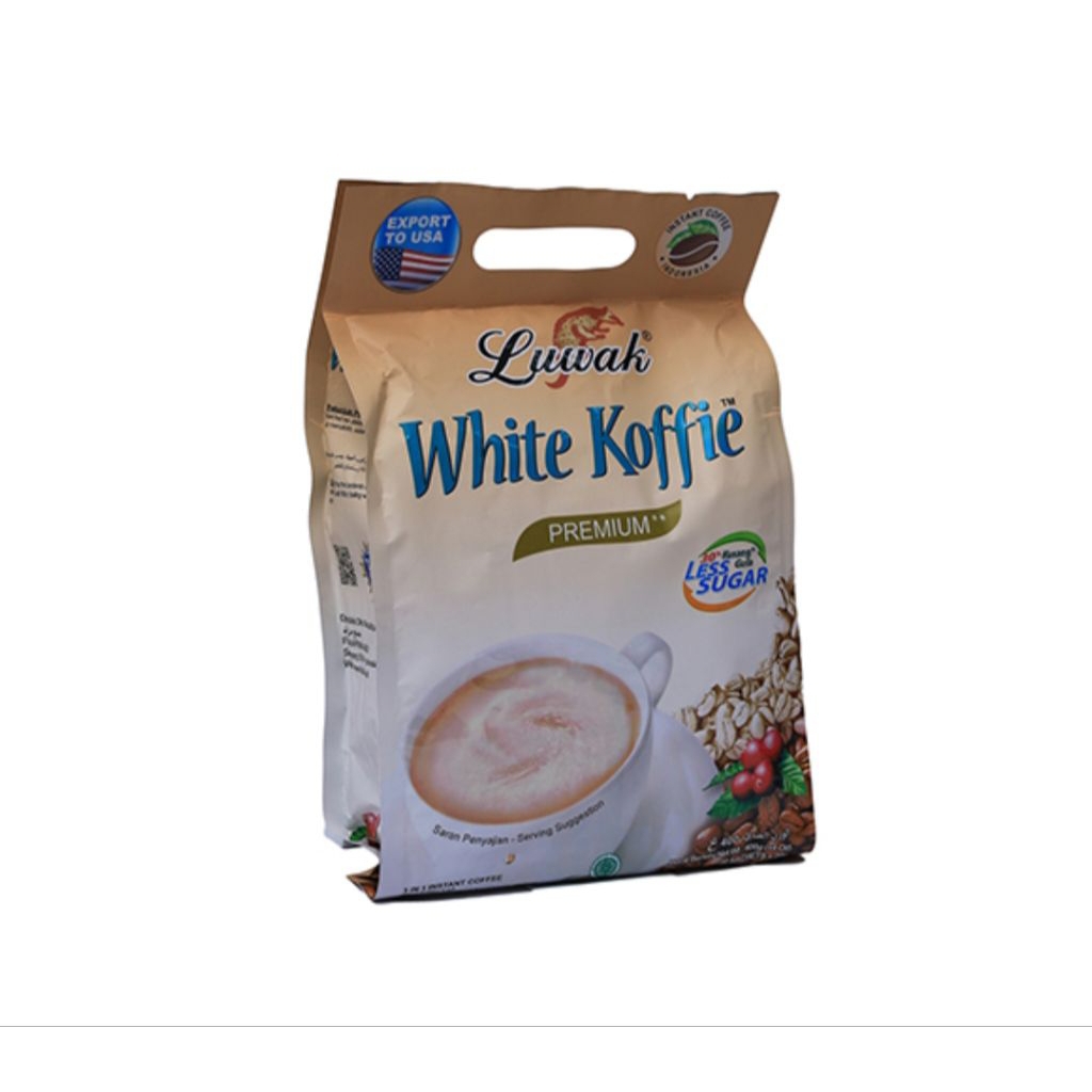 

Luwak white coffee Less sugar 20x20gr