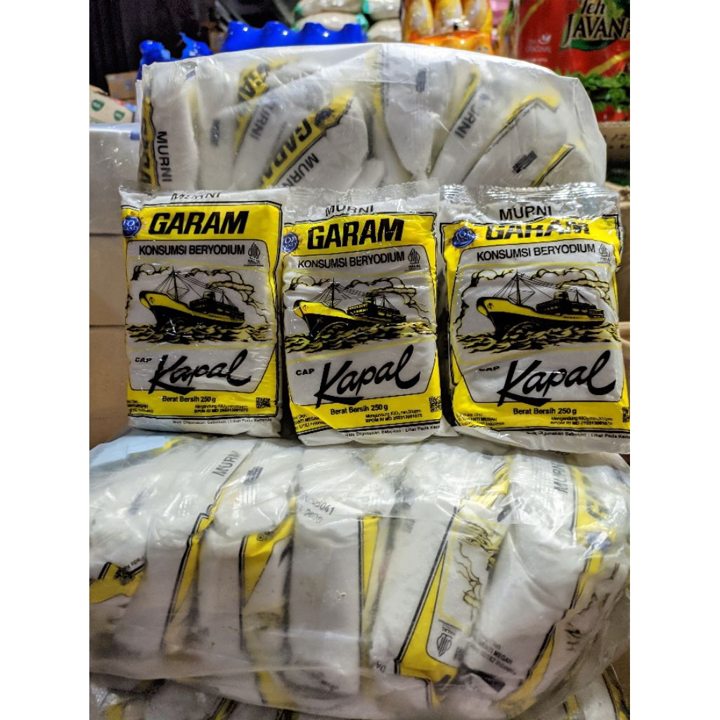 

1 PAKET GARAM CAP KAPAL 250 GRAM ISI 10 PCS