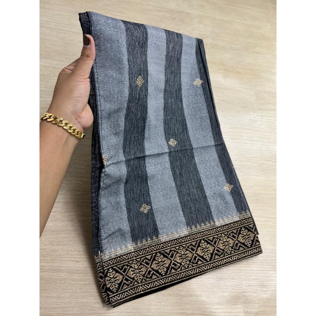 Saput Endek Poleng Bordir Songket / Busana Adat Pria Bali / saput endek Bordir premium