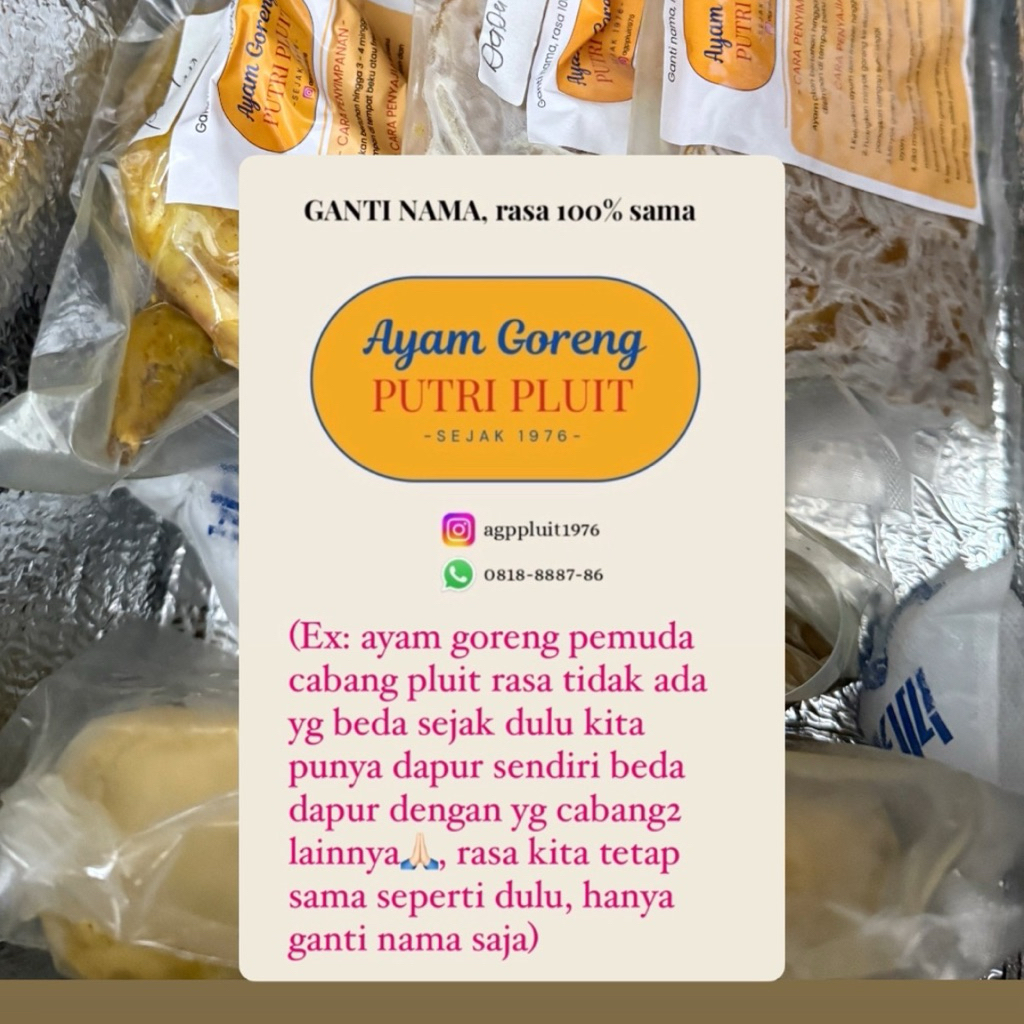 

Mix 1 pak isi 5 pcs ( paha & dada)