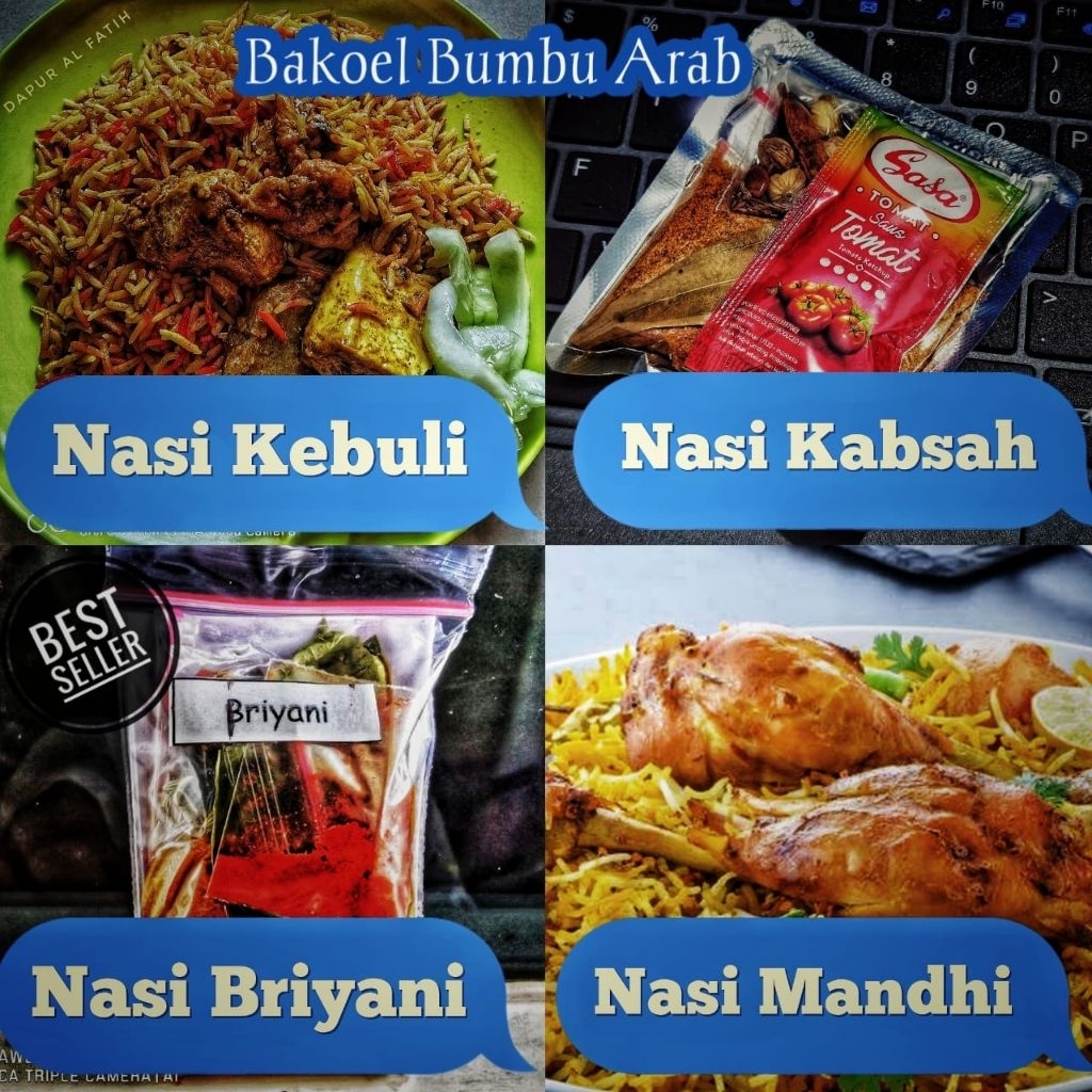 

BASMATI PREMIUM 200gr , ARAB INSTAN REMPAH & SAFFRON (KEBULI, BRIYANI, MANDHI, KABSAH, BUKHORI)