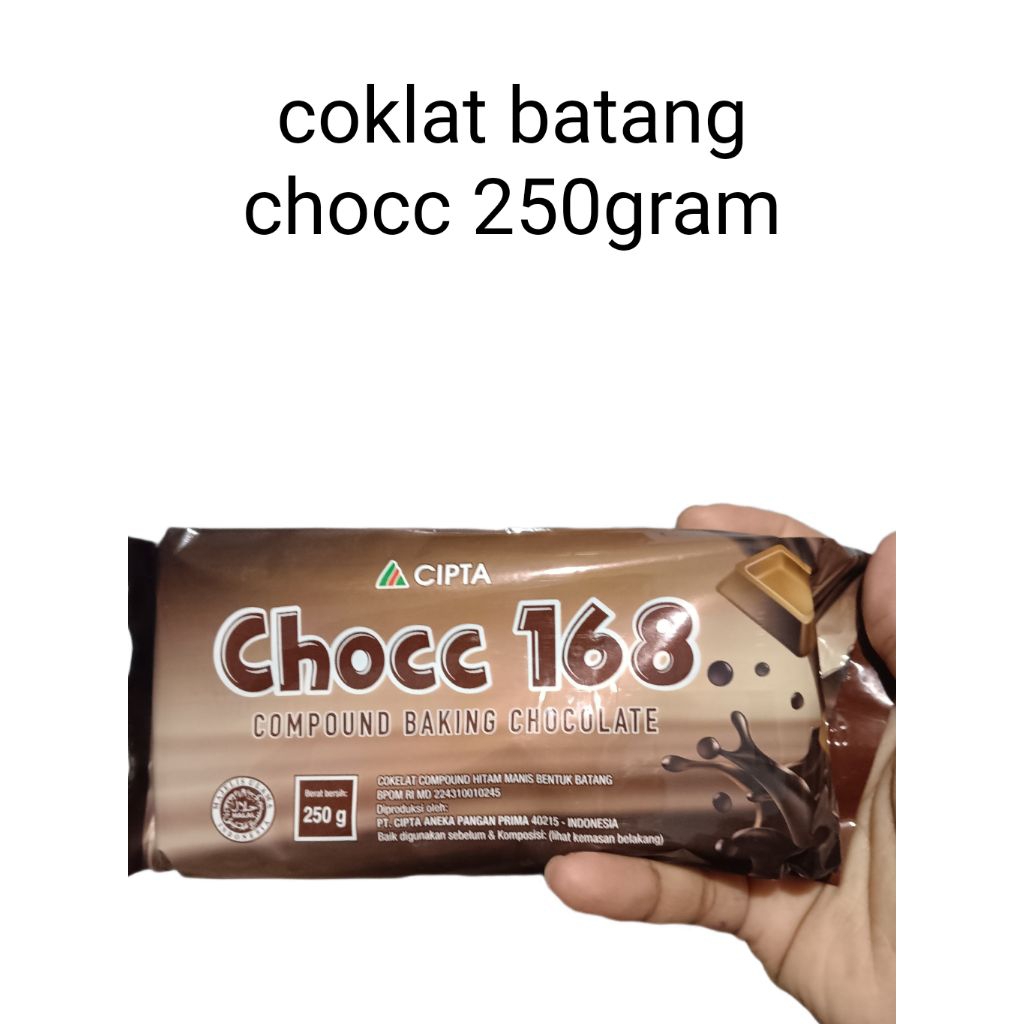 

CHOCC 168 Coklat Batang 250gram Coklat Balok