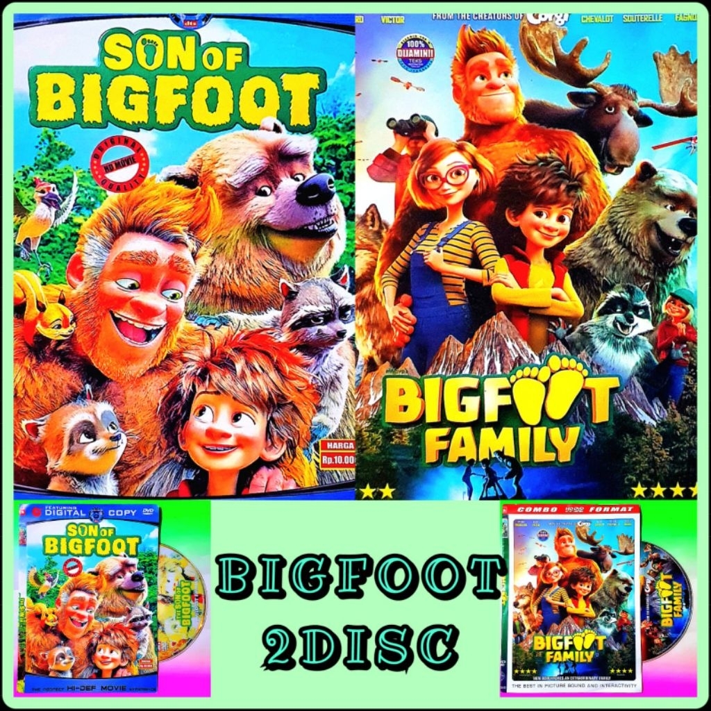 KASET FILM BIGFOOT FAMILY-FILM ANAK KARTUN BOXOFFICE TERLARIS-FILM CARTOON ANAK -FILM BARU ANAK ANAK