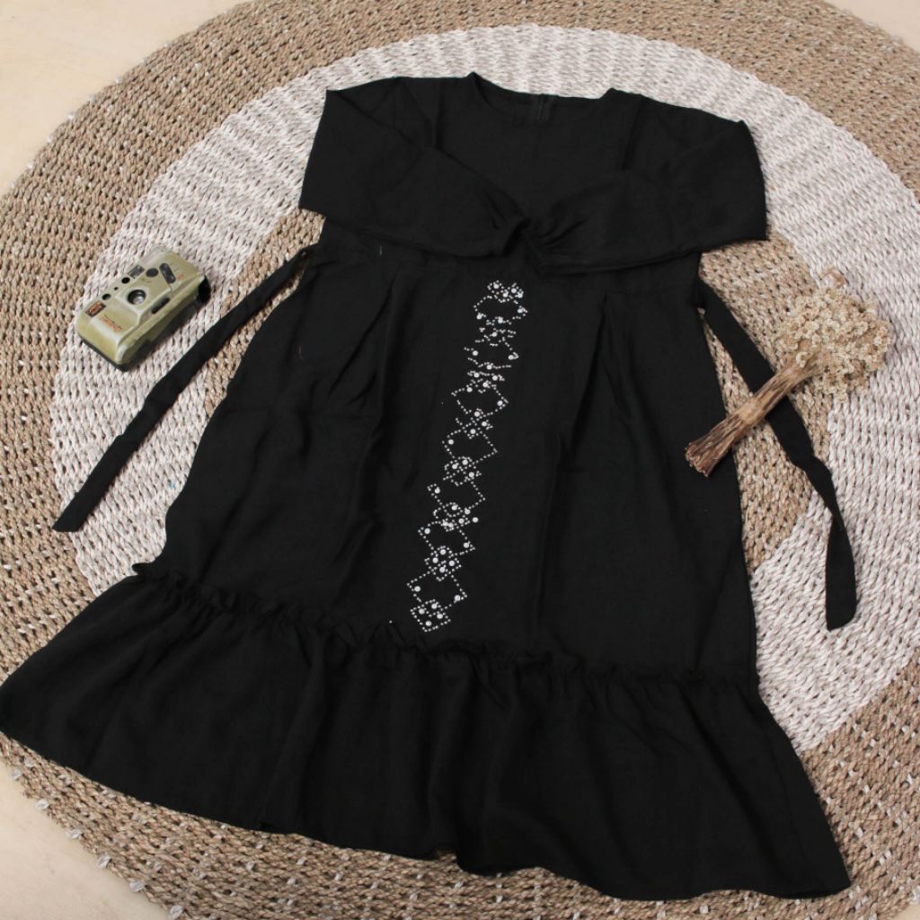 Gamis Anak Nadira Polo Linen