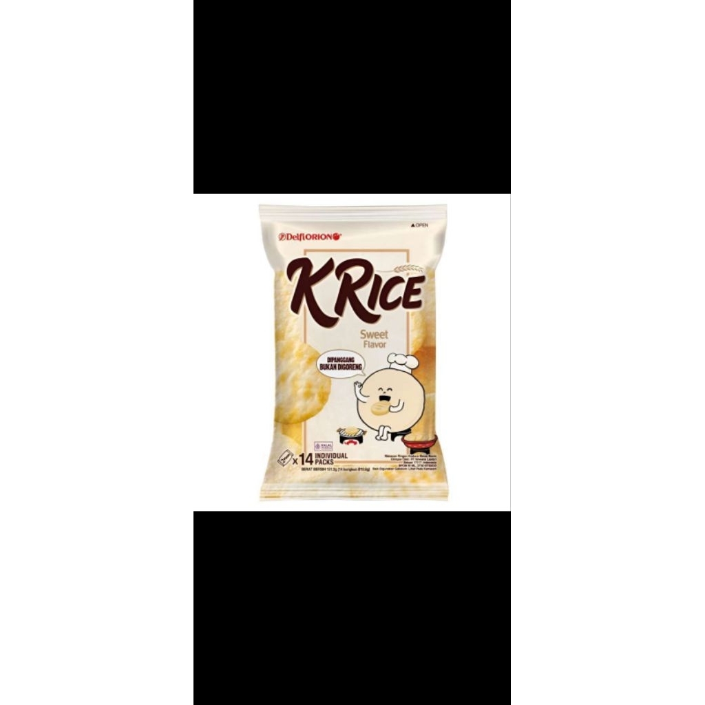 

Delfi K Rice sweet snack beras isi 14 pcs